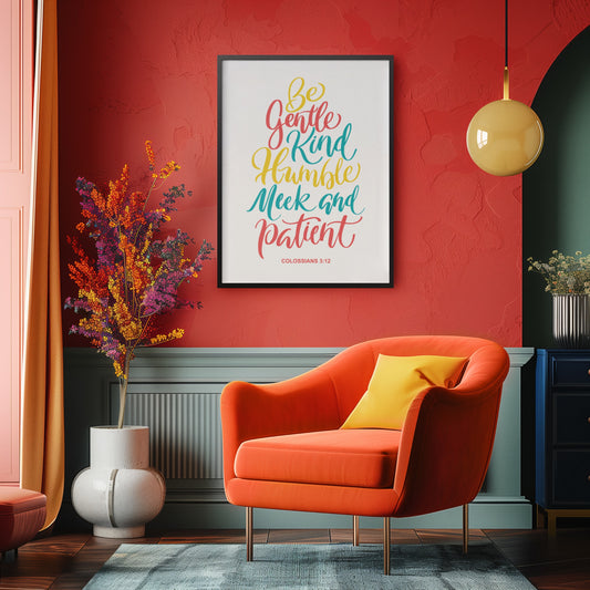 Be Gentle and Kind Printable Scripture