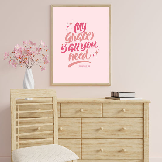My Grace Is All You Need Printable Scripture