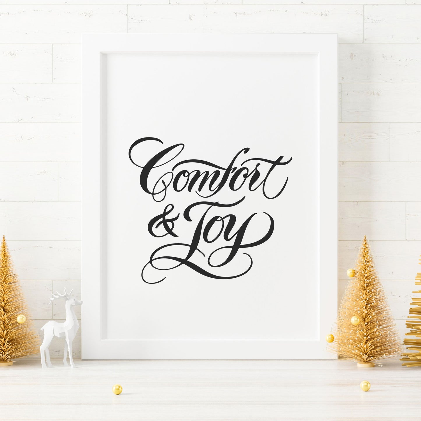 Comfort and Joy -  Printable Christmas Wall Art